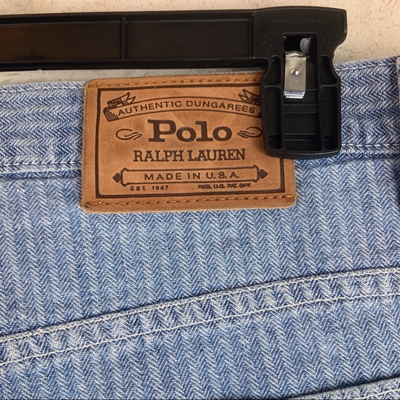 Polo Ralph Lauren dungarees jean shorts retro style - Picture 6 of 8